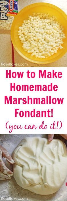 how to make homemade marshmallow fondant you can do it with this recipe