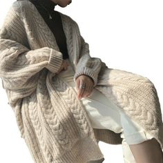 Women Design Twist Knitted Sweater Cardigan Oversized Thicken Warm Casual Coat L Item description Brand Unbranded Size S-L Size Type Regular Style Cardigan Country/Region of Manufacture China Department Women Fabric Type Knit Features Oversized,Open Fit Relaxed Garment Care Machine Washable Knit Style Chunky-Knit Material Acrylic,Wool MPN Does not apply Neckline V-Neck Occasion Casual Pattern Solid Season Fall,Winter Sleeve Length Long Sleeve Theme Modern Type Sweater Year of Manufacture 2020-20 Tricotin Long, Linen Flower, Korean Fashion Fall, Cardigans Women, Chique Outfit, Women Long Cardigan, Long Knit Cardigan, Gilet Long, Winter Vest