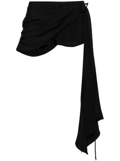 black virgin wool blend seam detailing scarf detailing belted waist belt loops front button and zip fastening classic five pockets straight hem thigh-length Belt Aesthetic, Minimal Fashion Summer, Skirt Accessories, Clothes Teen, Png Outfits, Butterfly Cuff, Style Fall Outfits, Belted Skirt, Belt Scarf