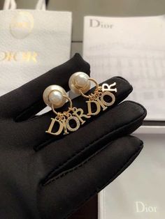 Bold Earrings, White Crystals, Gucci Mules, Letter Charms, Jewelry Bags, Shop Earrings, Pearl White, Style Icons