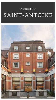 an image of a building with the words saint - antonione in front of it