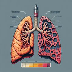 a diagram of the human lungs