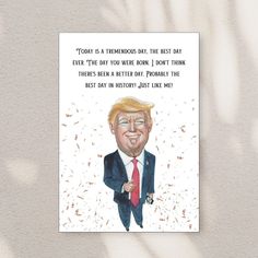 Funny Trump Birthday Card, Political Birthday Card, Humor-Joke Trump Card, Party Trump Card, Digital Trump Card, DIY Trump Card by BelleVieShopCo on Etsy Elegant Cards Handmade, Football Birthday Cards, Funny Birthday Cards For Men, Humorous Birthday Cards, Funny Printable Birthday Cards, Hilarious Birthday Cards, Birthday Greetings Funny, Happy Birthday Card Funny, Funny Printables