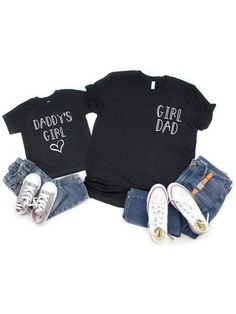 two t - shirts with the words mommy and baby on them, sitting next to each other