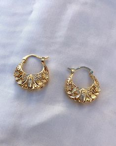 Gold Virgencita Hoops - Latina Palace Dope Jewelry Accessories, Reusable Packaging, Hoops Gold, Jewelry Accessories Ideas, Jewelry Safe, Dope Jewelry, Jewelry Fashion Trends, Classy Jewelry, Funky Jewelry