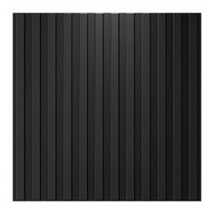 a black wall with vertical lines on the bottom, and horizontal stripes on the top