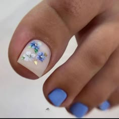 Adorable Floral Print Press On Pedicure Kit 67 Summer Pedicure, Fake Toenails, Foot Nail, Toe Nail Color, Summer Toe Nails, Pedicure Designs, Nagel Tips