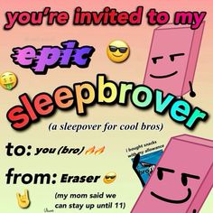 there is a poster with the words sleepbrover and emoticions on it