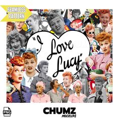 a collage of photos with the words i love lucy