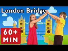 two children are dancing together in front of the london bridge with text reading 60 + min