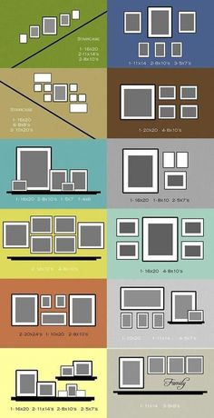 an info sheet showing different types of frames