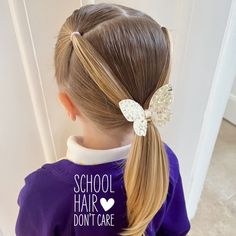 40 Trendy Back To School Hairstyles For Girls | Pretty Sweet Printables School Picture Day Hair, Cute Hairstyles For School Easy, Baby Hairstyle, Braided Hairstyles For School, Stylish Ponytail, Cute Hairstyles For School, Easy Hairstyles For School