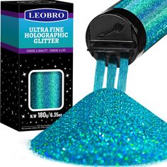 PRICES MAY VARY. Laser Peacock Blue Glitter: 180g/6.35oz per jar, decent capacity for abundant DIY projects. Unique Laser Peacock Blue color, with holographic effect, has secondary rainbow color, shines colorfully and stunningly under light. Terrific craft glitter and cosmetic glitter. Extra Fine Glitter Powder: 1/128” ultra fine glitter, can mix seamlessly with epoxy resin, acrylic paint, glue, gel nail polish, etc, bring natural & sparkly luster. Premium cosmetic glitter, friendly to body, nai Shiny Makeup, Christmas Resin, Glitter Jewelry, Resin Tumblers, Glitter Lip Gloss, Slime Craft, Resin Glitter, Cosmetic Glitter, Stunning Makeup