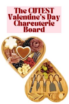 the cutest valentine's day charcuterie board is on sale for $ 10