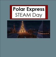 the polar express steam day poster is shown