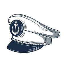 a sailor's hat with an anchor on it