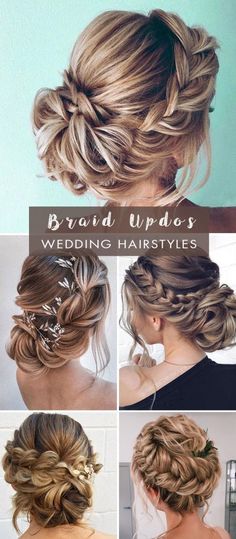 braided updos for wedding hairstyles with different styles and hair accessories on top