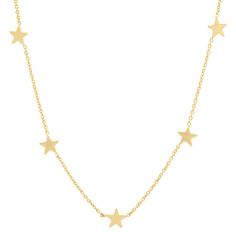 Gold or Sterling Silver plating over brass Length: 16.25-18 in/41-46 cm Lobster clasp closure Available in: Gold or Silver Style No. TN-104 Star Mini Stars, Tai Jewelry, Simple Chain Necklace, Stars Gold, Star Necklace Silver, Star Necklace Gold, 3d Star, Jewelry Candles, Everyday Necklace