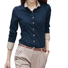 Long Sleeve Shirts Women, Hubble Bubble, Fashion Office, The Office Shirts, Elegante Casual, Blouse Price, Women Blouse, Shirts Women, Womens Long Sleeve Shirts