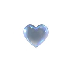 a blue heart shaped object against a white background