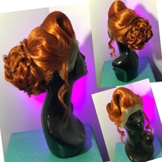 Intricately styled elegant low updo Alt Wigs, Drag Updo Wigs, Drag Hair Wigs, Drag Queen Wigs, Extreme Cosplay Wigs, Drag Queen Wigs For Sale, 90’s Hairstyles, Low Updo, Drag Wigs