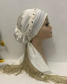 Gold Sparkly Dress, Turban Styles, Hijab Turban Style, Headwrap Hairstyles, Turban Tutorial, Sewing Hats, Hair Wrap Scarf, Mode Turban, Hair Scarf Styles