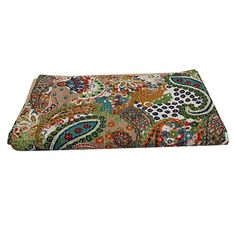 an image of a paisley print dog bed