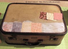 Start Decoupaging Your Suitcase Decoupage Suitcase, Suitcase Ideas, Suitcase Decor, Diy Suitcase, Vintage Train Case, Decoupage Tutorial, Mod Podge Crafts, Decoupage Diy, Old Suitcases