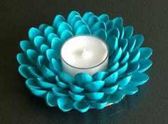 a candle that is sitting on a table