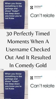 some type of book that is on top of a wooden table with the title, 30 perfectly timed moments when a username checked out and it resulted in comedy gold