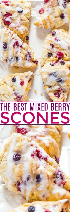 the best mixed berry scones are on display