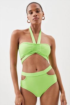 Click here to find out about the Bikini from Karen Millen, part of our latest Bikini Set collection ready to shop online today! Ladies Clothes Fashion, Ladies Clothes, Green Style, Karen Millen, Fashion Face, Green Fashion, Beautiful Black Women, New Collection, The Future