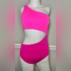 Get Ready To Hit The Beach In Style With This Stunning One-Piece Swimsuit From Yonique. This Swimsuit Features A Beautiful Solid Pink Color That Is Perfect For Any Summer Day. The Cut-Out Accents Give This Swimsuit A Trendy And Fashionable Look That Is Sure To Turn Heads. Made With A Combination Of Nylon And Spandex Materials, This Swimsuit Is Both Comfortable And Durable. It Comes In A Size Medium And Is Designed For Regular Size Types. The Built-In Bra And Padded Cups Provide Added Support, Wh Flamingo Swimsuit, Goddess Twist, Orange One Piece, Floral Tankini, Pool Day, Plus Size Swim, Cut Out Swimsuits, Striped One Piece, White Swimsuit