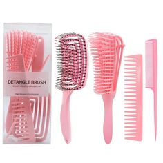 This complete set features the best of combs and brushes to carefully and easily detangle your hair. We all struggle almost every day with our hair, but we might don't know that the reason why is behind the use of incorrect tools. That's why is so important to use high-quality combs and brushes. What makes this detangl Hair Tool Set, Hair Brush Set, Fall Hair Color Trends, Hair Care Tools, Different Hair Colors, Hair Supplies, Hair Brushes, Hair Essentials, Hair Detangler