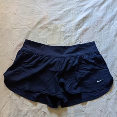 Nike Swim Navy Shorts Sz L. New. Lined. A73 Nike Shorts Outfit, Fits 2023, Black Nike Shorts, Workout Shorts Women, Nike Pro Women, Nike Athletic Shorts, Awesome Sauce, Xmas List, Swimming Shorts