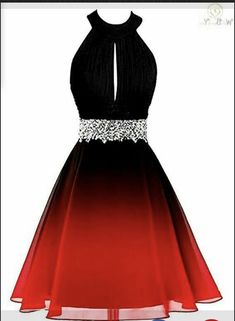 Dresses Red Short, Short Cocktail Dresses, Robes D'occasion, Ombre Gradient, Cute Prom Dresses, Short Cocktail Dress, Dresses Red, Short Long, Dresses For Teens