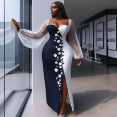 Gown For Ladies, White Gown Dress, Outfit For Wedding, Glamorous Evening Dresses, African Fabric Dress, Best Winter Outfits