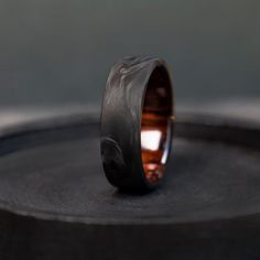 a wedding band that has been made to look like an elephant's eye ring