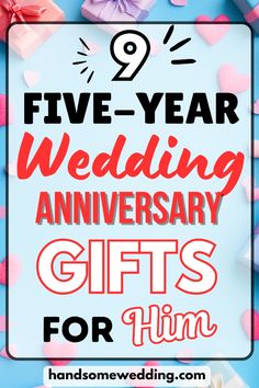 five year wedding anniversary gifts for him