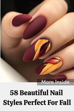 Nails For Dark Skin Tone, Burnt Orange And Forest Green, Fall Colors Nails, Orange And Forest Green, Nails For Dark Skin, Nail Art Trending, Trending Nail Colors, Early Fall Nails, Nail Art Holiday