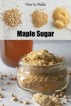 how to make maple sugar in a jar