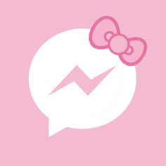 a pink hello kitty wallpaper with an arrow