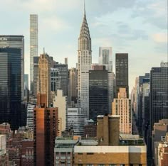 the city skyline is full of tall buildings and skyscrapers in new york, usa