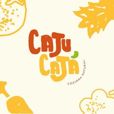 the words catu cata are written in orange and yellow