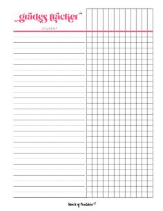 a printable grid paper with the words gradley's ticker on it