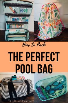 how to pack the perfect pool bag