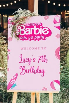 Barbie Girl Birthday Party Ideas, Barbie 1st Birthday Party Ideas, Barbie Dream House Birthday Party, Barbie 6th Birthday Party, 4 Year Birthday Party Barbie, Barbi Them Birthday Decoration, Barbie Diy Party Decorations, Barbie Birthday Ideas, 6th Birthday Barbie Theme