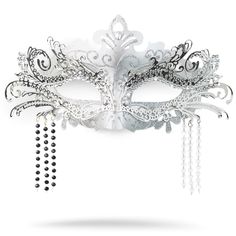 PRICES MAY VARY. ❤ ♕Intricate Detail♕ This gorgeous silver mask is carefully laden with shiny beads that sparkle bright and elegant without being overdone. This mask was made with great care to detail in a process that radiates in the final result. This Silver Queen of The Night mask will augment your Mystery and unleash your Glamour. 💖 ♕Impressive Style♕ You can pair this masks with a wide variety of outfits. They can go with an evening gown or with any Carnival, Mardi Gras or Halloween party Silver Rhinestone Eye Mask For Masquerade, Carnival Rhinestone Eye Mask, Carnival Eye Mask With Rhinestones, Silver Rhinestone Eye Masquerade Mask, Silver Halloween Costume Masks And Prosthetics, Silver Halloween Costume Mask, Halloween Silver Costume Masks And Prosthetics, Silver Costume Accessories For Halloween Masquerade, Silver Masquerade Accessories For Halloween