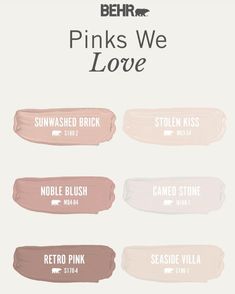 pinks we love by behrr cosmetics is featured in this ad for the brand