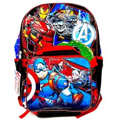 Marvel Avengers Backpack 16” With Detachable Lunch Bag Avengers Backpack, Girls Bags, Lunch Bag, Marvel Avengers, Kids Accessories, Black Red, Avengers, Bag Accessories, Kids Shop